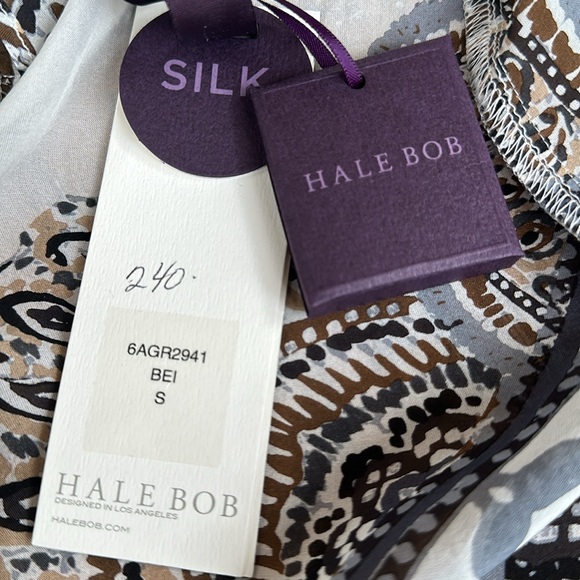 HALE BOB beaded silk sheer tunic,Small, NWT - Picture 9 of 13
